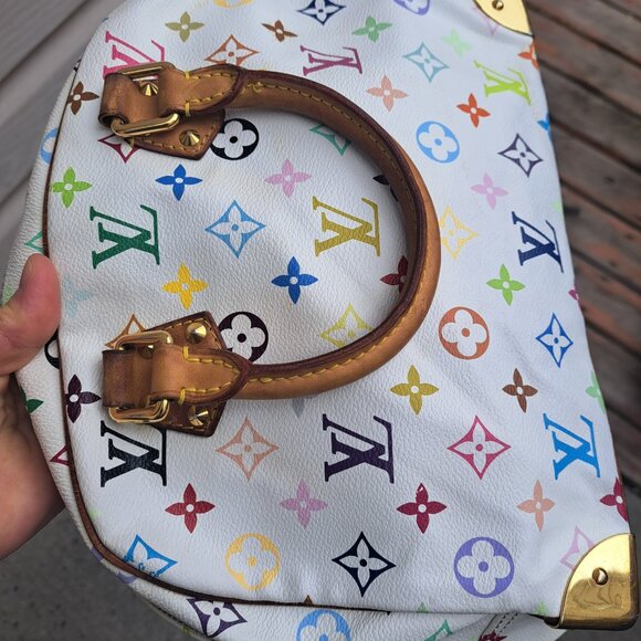 Auth Louis Vuitton Monogram Multicolor Trouville Bag With Dustbag - Picture 5 of 8